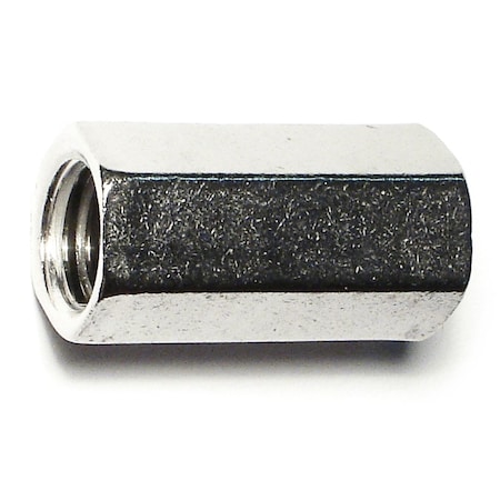 Midwest Fastener Coupling Nut, 1/2"-13, 18-8 Stainless Steel, Not Graded, 1-3/4 in Lg, 3 PK 33831